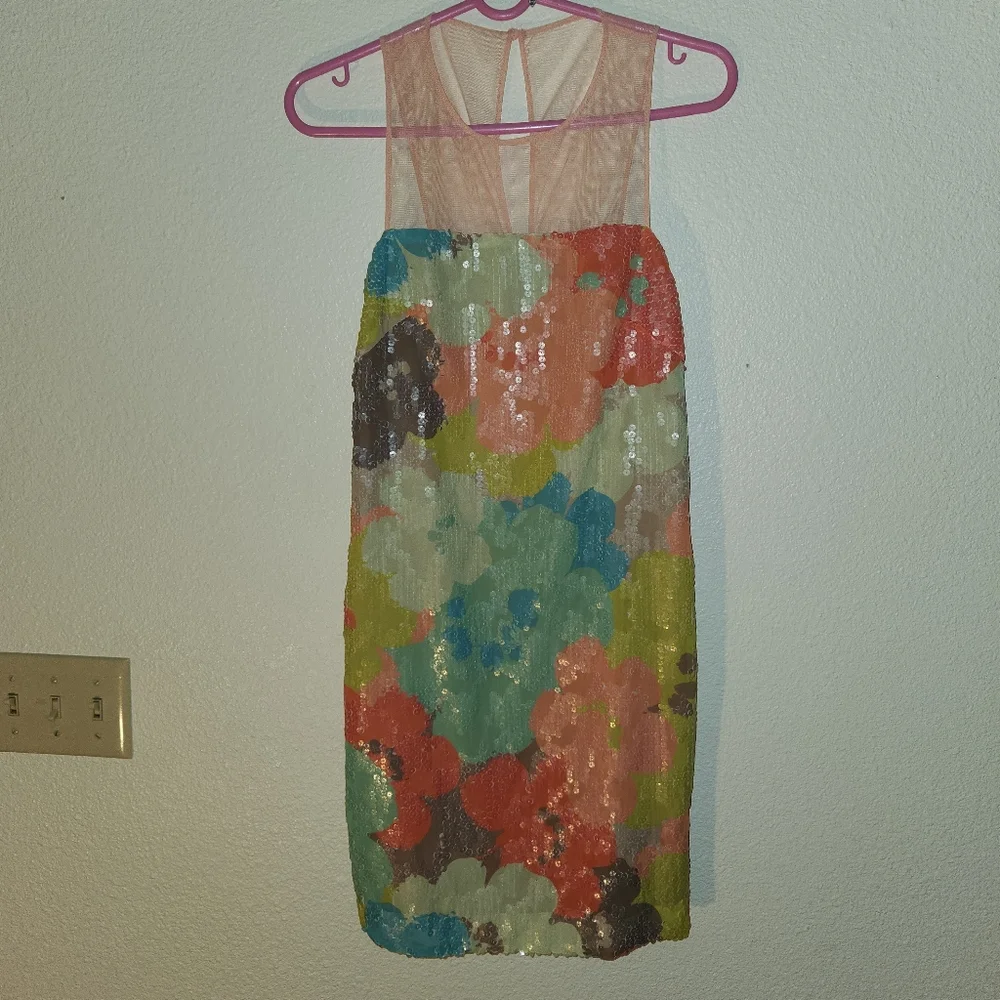 Trina Turk Sequin Multicolored dress - Picture 1 of 6